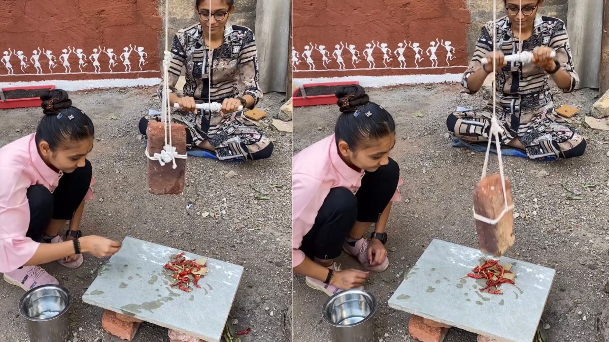 Viral Video: Women's Unconventional Way Of Crushing Chillies Will Leave You In Splits