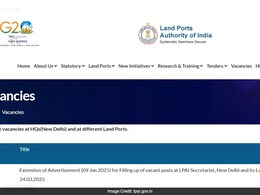 Land Ports Authority Recruitment 2025: Registration Begins For Various Posts, Check Details