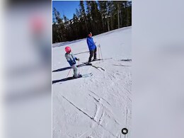 Watch: Mark Zuckerberg Spends First Ski Weekend With Kids After Knee Surgery