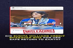 Fact Check: 2013 Video Of Sunita Williams On Bhagavad Gita Viral As Recent Fact Check: 2013 Video Of Sunita Williams On Bhagavad Gita Viral As Recent
