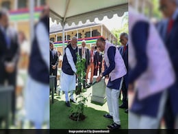 PM Modi Plants Sapling In Mauritius Under <i>'Ek Ped Maa Ke Naam'</i> Initiative PM Modi Plants Sapling In Mauritius Under <i>'Ek Ped Maa Ke Naam'</i> Initiative