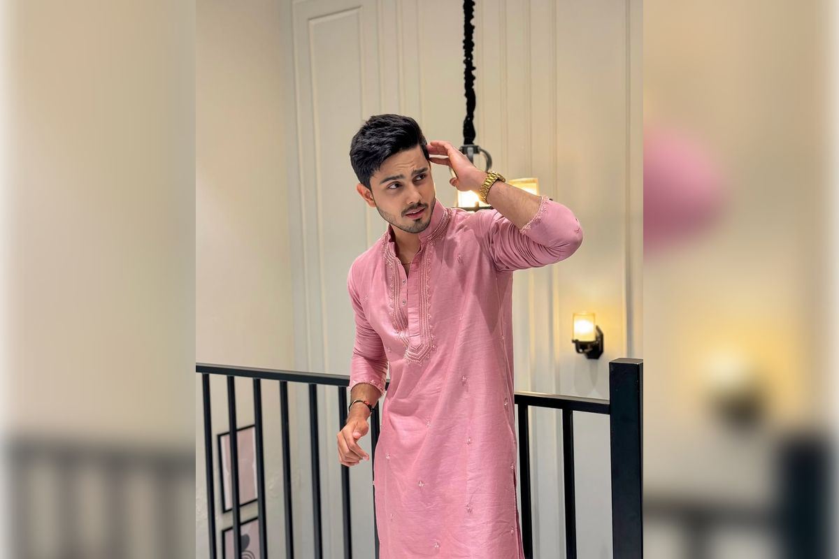 Sunny Chopra Shows How to Slay Pastel Orange Traditional Glam