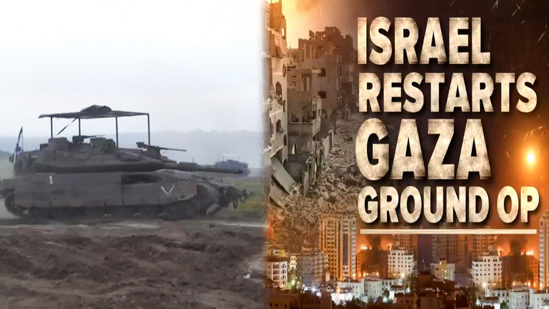 Thousands Protest In Israel As Gaza Invasion Restarts