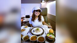 Neha Kakkar Enjoys Lavish In-Flight Meal Before Landing In Australia