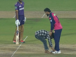 Major Security Breach In IPL 2025 As Fan Invades Pitch To Meet RR Star - Video Major Security Breach In IPL 2025 As Fan Invades Pitch To Meet RR Star - Video