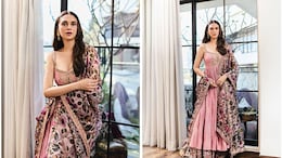 Aditi Rao Hydari Exudes Elegance In A Pink Floral Embroidered <i>Anarkali<i/> Set