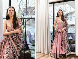 Aditi Rao Hydari Exudes Elegance In A Pink Floral Embroidered <i>Anarkali<i/> Set Aditi Rao Hydari Exudes Elegance In A Pink Floral Embroidered <i>Anarkali<i/> Set