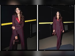 Janhvi Kapoor Serves "Statement Moves Only" In A Chic Burgundy Pantsuit Janhvi Kapoor Serves "Statement Moves Only" In A Chic Burgundy Pantsuit