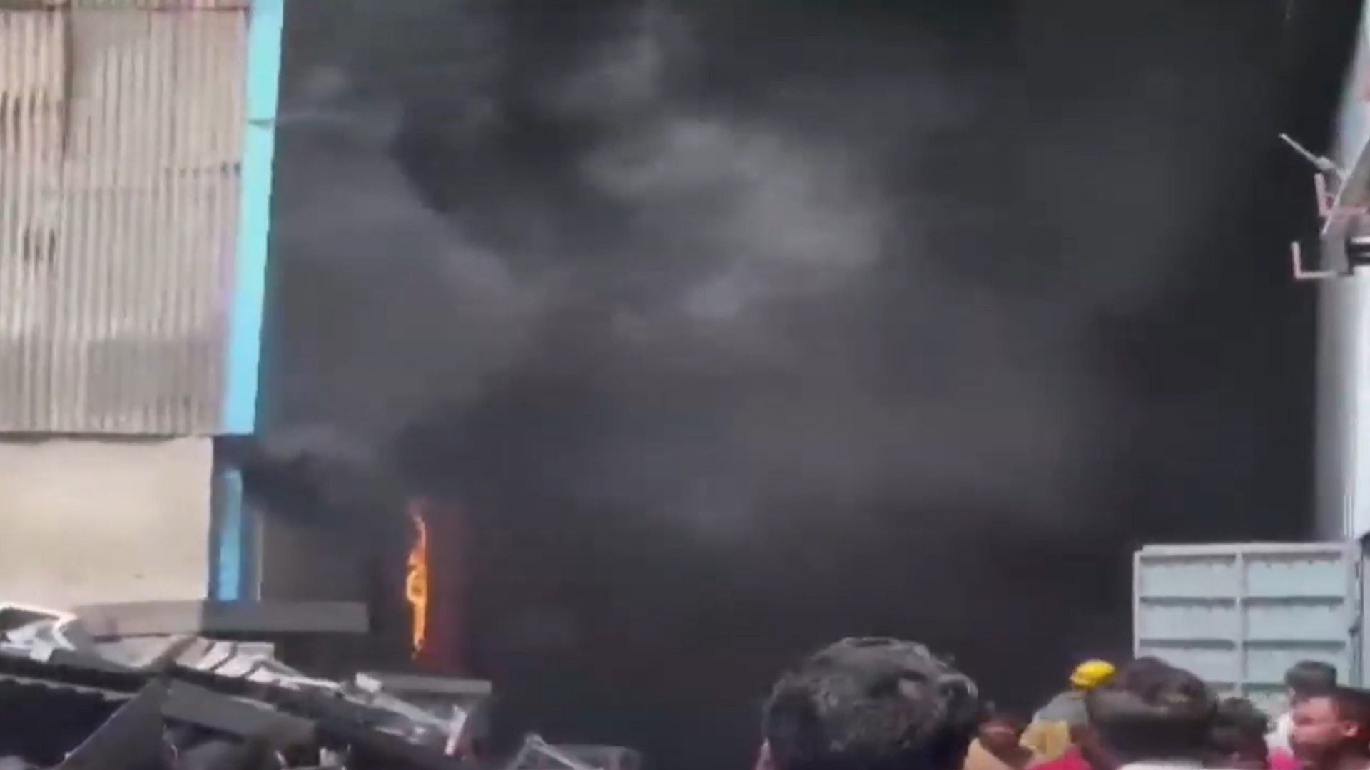 Massive Fire At Cooler Factory In Greater Noida