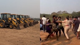 Tension At Hyderabad University As Students Protest Bulldozers On Land Next To Campus