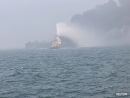 Fires "Still Going On" After Cargo Ship Rams Oil Tanker Off UK Coast Fires "Still Going On" After Cargo Ship Rams Oil Tanker Off UK Coast