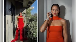 Khloe Kardashian Sets Hearts On Fire In A Chic Red Strapless Dress