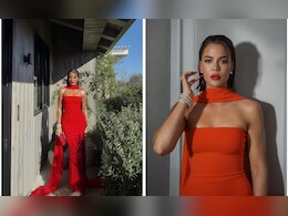 Khloe Kardashian Sets Hearts On Fire In A Chic Red Strapless Dress Khloe Kardashian Sets Hearts On Fire In A Chic Red Strapless Dress