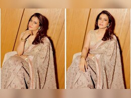 Kajol Weaves A Beautiful Ethnic Dream In An Ethereal Pastel<i>Saree</i> Kajol Weaves A Beautiful Ethnic Dream In An Ethereal Pastel<i>Saree</i>