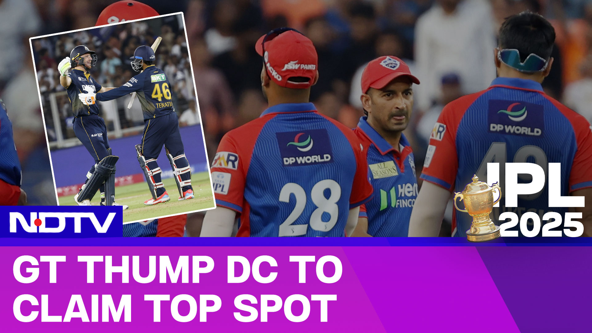 Jos Buttler Sacrifices Ton As GT Thump DC To Claim Top Spot