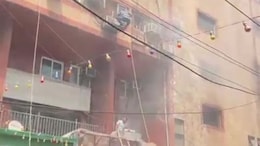 Fire Breaks Out At Building In Noida Sector-18