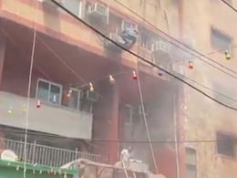 Fire Breaks Out At Building In Noida Sector-18 Fire Breaks Out At Building In Noida Sector-18