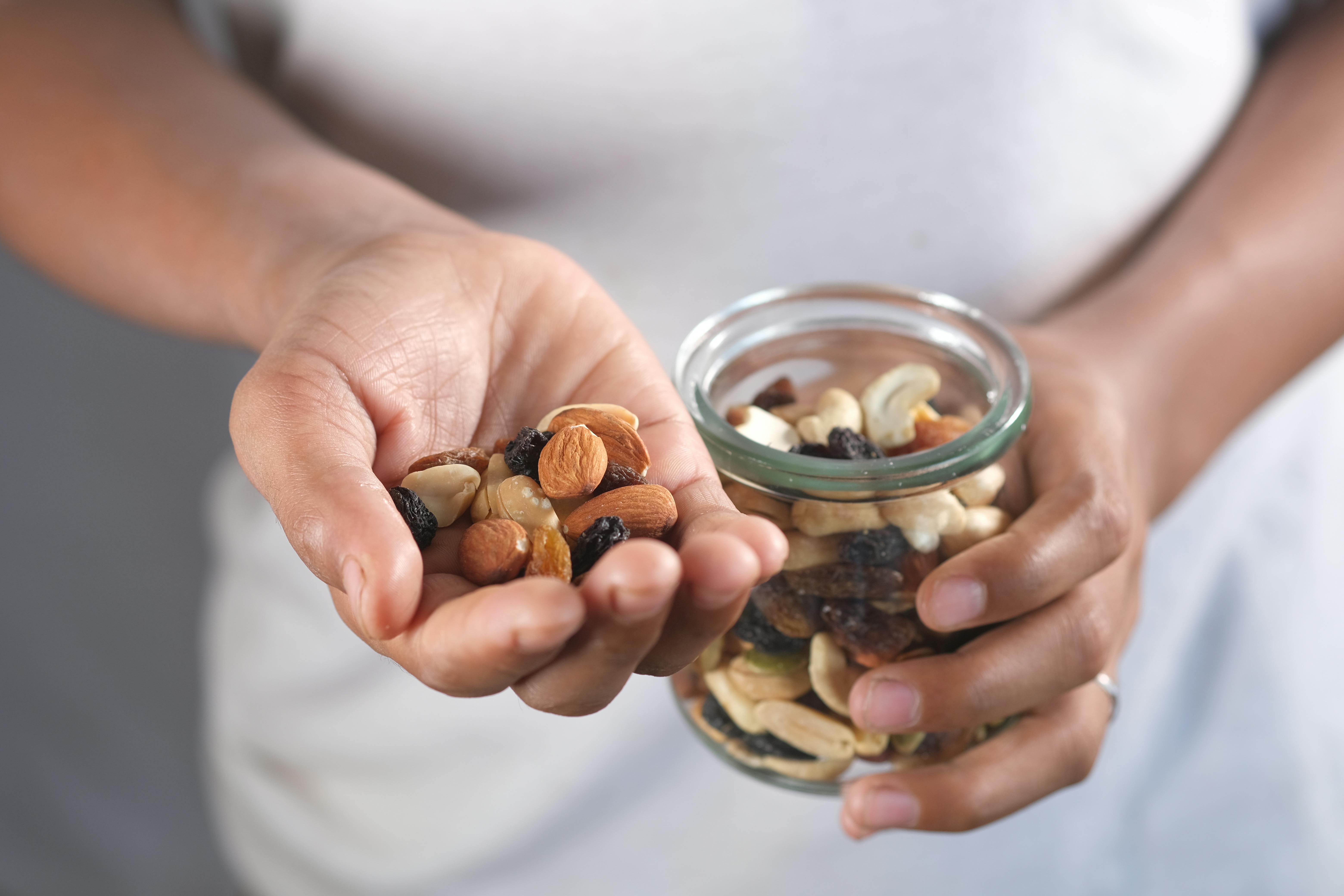 Nuts are well-packed with protein and fibre content, making you feel full longer