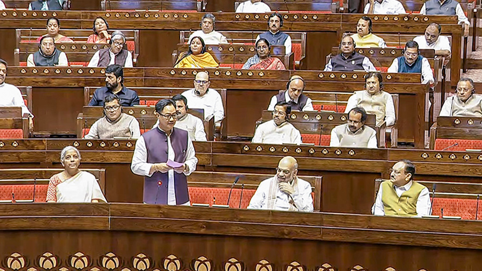 Government Vs Opposition In Rajya Sabha Over Waqf Bill