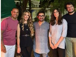 Pic Of The Day: Aamir Khan, Girlfriend Gauri Spratt With Shikhar Dhawan And His Rumoured Girlfriend Sophie Shine