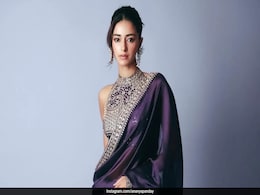 Ananya Panday Looks <i>Saree</i>-torially Chic In A Purple And Gilded Punit Balana Creation Ananya Panday Looks <i>Saree</i>-torially Chic In A Purple And Gilded Punit Balana Creation