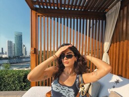 Khushi Kapoor Welcomes Summer In A Stylish Blue Bodycon Dress