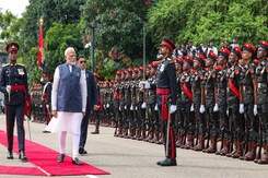PM Modi Receives Ceremonial Welcome As He Begins Sri Lanka Visit PM Modi Receives Ceremonial Welcome As He Begins Sri Lanka Visit