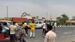 Video: Tyres Flung At Samajwadi Party MP's Convoy In UP. Akhilesh Yadav Reacts