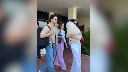 Amid Dating Rumours, Khushi Kapoor And Vedang Raina Arrive In Jamnagar Together To Celebrate Shikhar Pahariya's Birthday