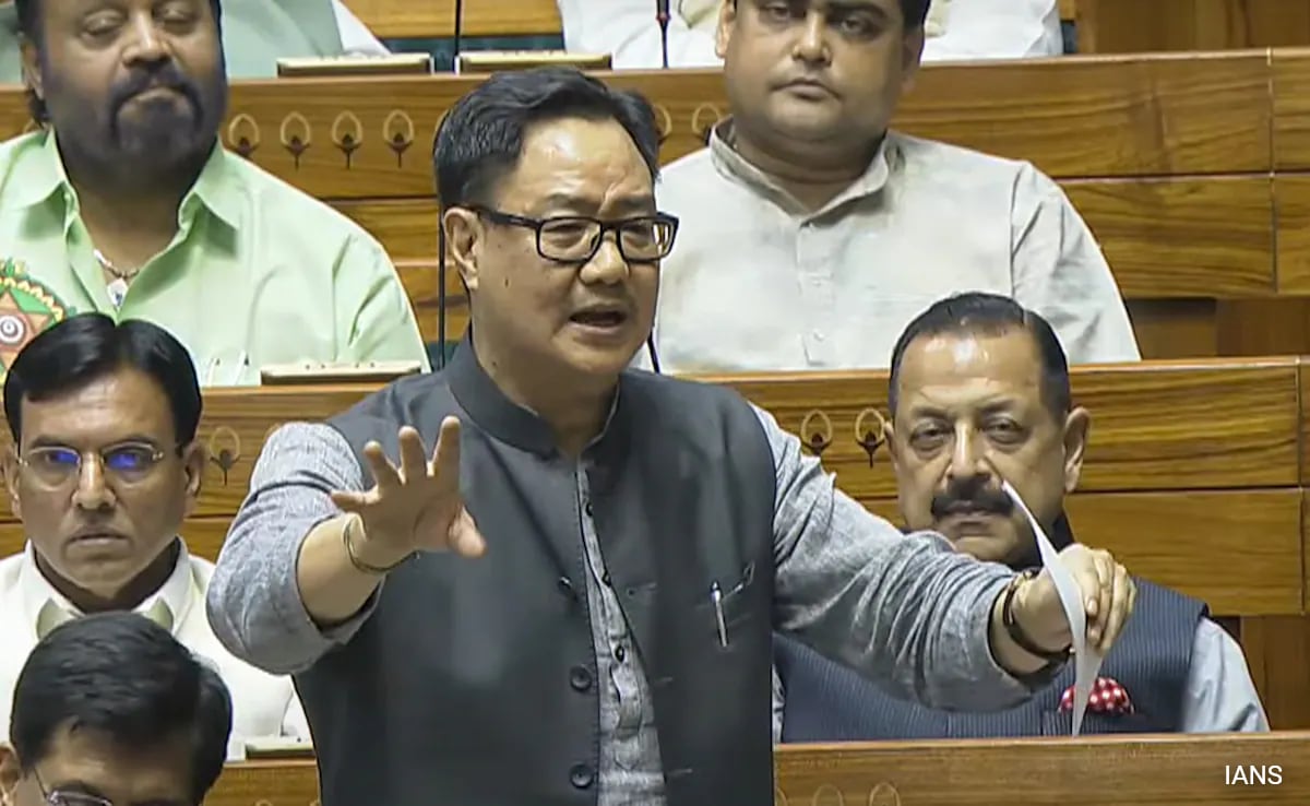 No Non-Muslim Can Interfere In Waqf Board, Says Kiren Rijiju