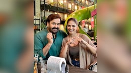 Nothing To See Here, Just Malavika Mohanan And Mohanlal Posing On Sets Of <i>Hridayapoorvam</i>