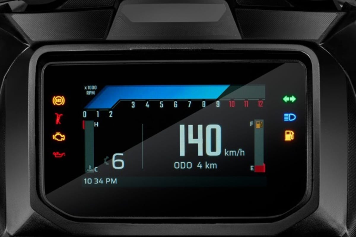 Karizma incorporates a new 4.2-inch fully digital TFT instrument panel
