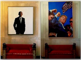 Donald Trump's Fist-Pump Portrait Replaces Barack Obama's At White House Donald Trump's Fist-Pump Portrait Replaces Barack Obama's At White House