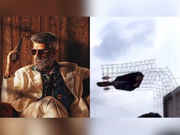 Viral Video: Ajith Kumar's 285-Ft Cut-Out Collapses In Tamil Nadu, Fans Escape Unhurt. Watch Viral Video: Ajith Kumar's 285-Ft Cut-Out Collapses In Tamil Nadu, Fans Escape Unhurt. Watch