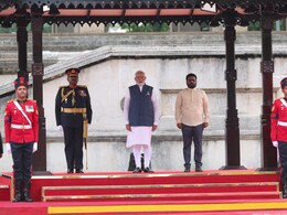 PM Modi Receives Ceremonial Welcome As He Begins Sri Lanka Visit PM Modi Receives Ceremonial Welcome As He Begins Sri Lanka Visit