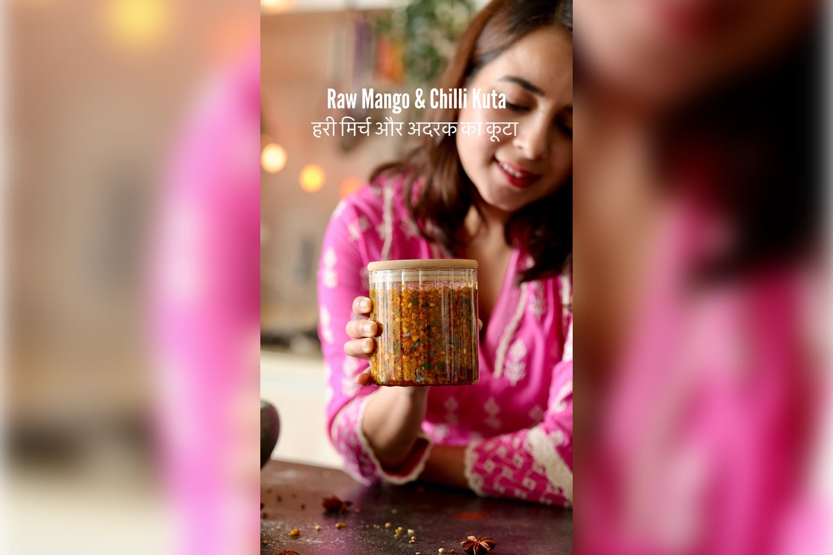 Malvika Hada Kumar Shares Kacchi Keri & Mirch Ka Kuta (Raw Mango-Chilli Instant Pickle) Recipe
