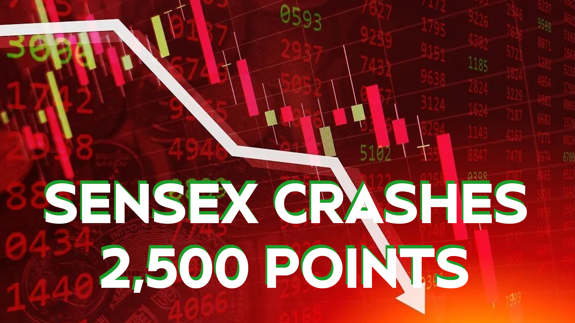 Sensex Crashes 2,500 Points, Nifty Falls 1,000 Over Trump Tariff Shock