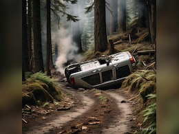 एमयूवी कार पलटने से बड़ा हादसा, झाबुआ में एक ही परिवार के चार लोगों की मौत, पांच घायल