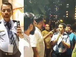 Video : 'मराठी गया तेल लगाने' म्हणणाऱ्या L&Tच्या सुरक्षा रक्षकाच्या तोंडातून शब्दाही फुटेना, मनसैनिकांकडून कानाखाली 'महाप्रसाद'