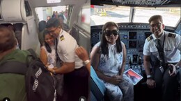 Watch: Pilot Makes Sweet Announcement During His First Flight With Mother On Board