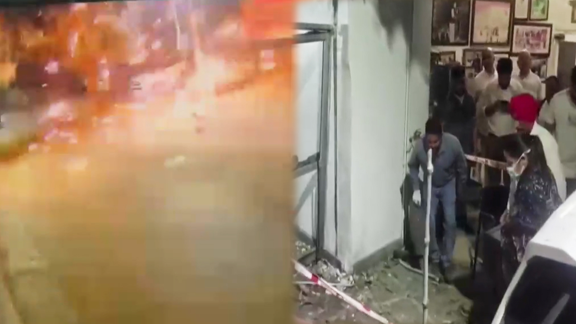 Visuals Show Explosion Outside Home Of Punjab BJP Leader, Accused Reportedly Used E-Rickshaw