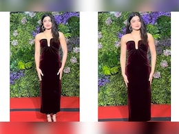 Rashmika Mandanna Wins Hearts In Her Strapless Burgundy Velour Dress Rashmika Mandanna Wins Hearts In Her Strapless Burgundy Velour Dress