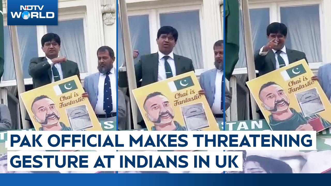 On Camera: Pak Diplomat Makes Throat-Slitting Gesture At Pahalgam Attack Protestors In UK
