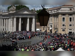 Huge Crowds Pack Vatican To Catch Last Glimpse Of Pope Ahead Of Funeral