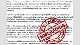 Fact-Check: Centre Hasn't Opened Bank Account For Modernisation Of Army