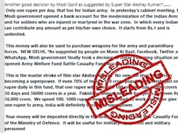 Fact-Check: Centre Hasn't Opened Bank Account For Modernisation Of Army Fact-Check: Centre Hasn't Opened Bank Account For Modernisation Of Army