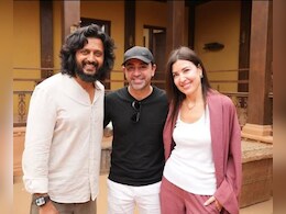 <i>Jab</i> Football Legend Met Riteish Deshmukh On Sets Of <i>Raja Shivaji</i>. See Pic