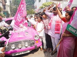K Kavitha Flags Off Car Rally Ahead Of BRS' Silver Jubilee Celebrations K Kavitha Flags Off Car Rally Ahead Of BRS' Silver Jubilee Celebrations