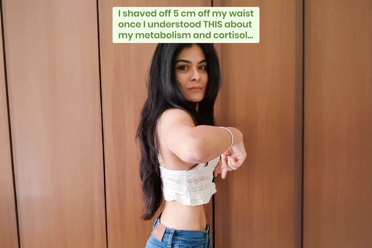 Simrun Chopra Reveals Her Simple Trick for a Slimmer Waist