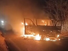 Shivpuri News: बारात से निकलने का नहीं मिला रास्ता तो स्कॉर्पियो में लगा दी आग, दो पक्षों में जमकर चले लात-घूंसे